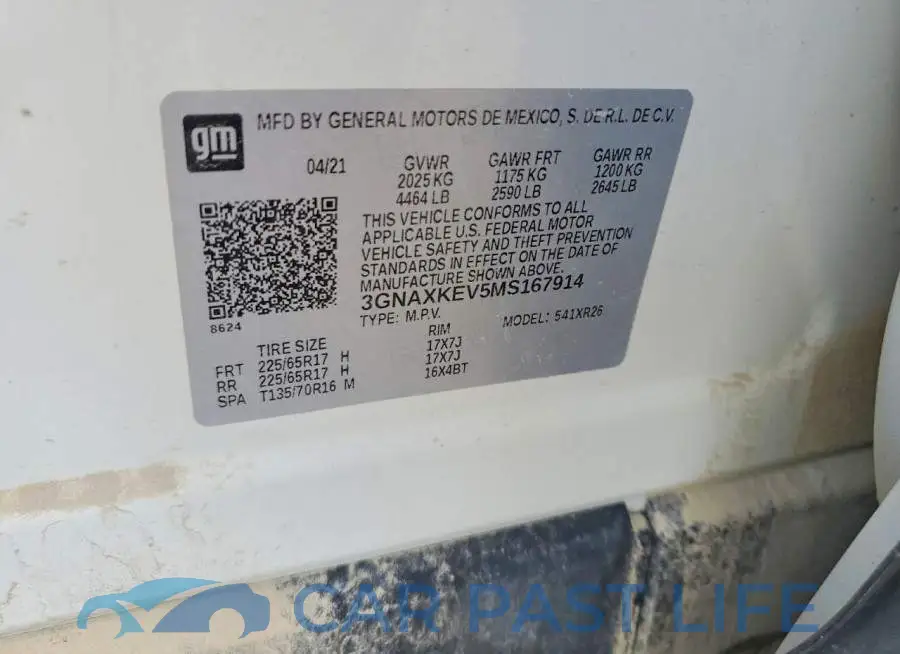 3GNAXKEV5MS167914# 13