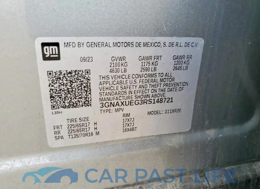 3GNAXUEG3RS148721# 13