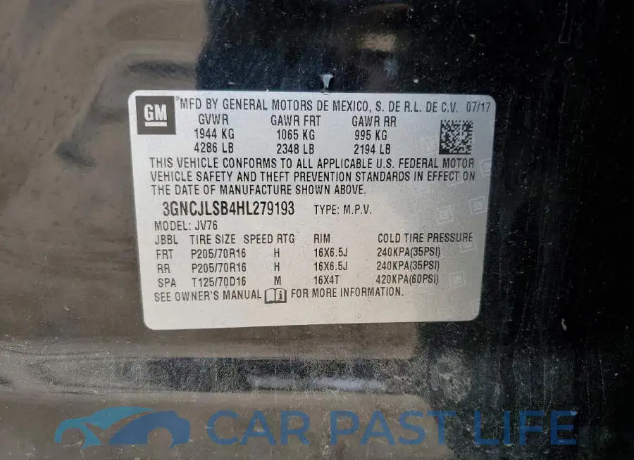 3GNCJLSB4HL279193# 13