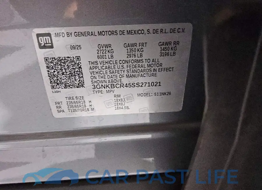 3GNKBCR45SS271021# 13