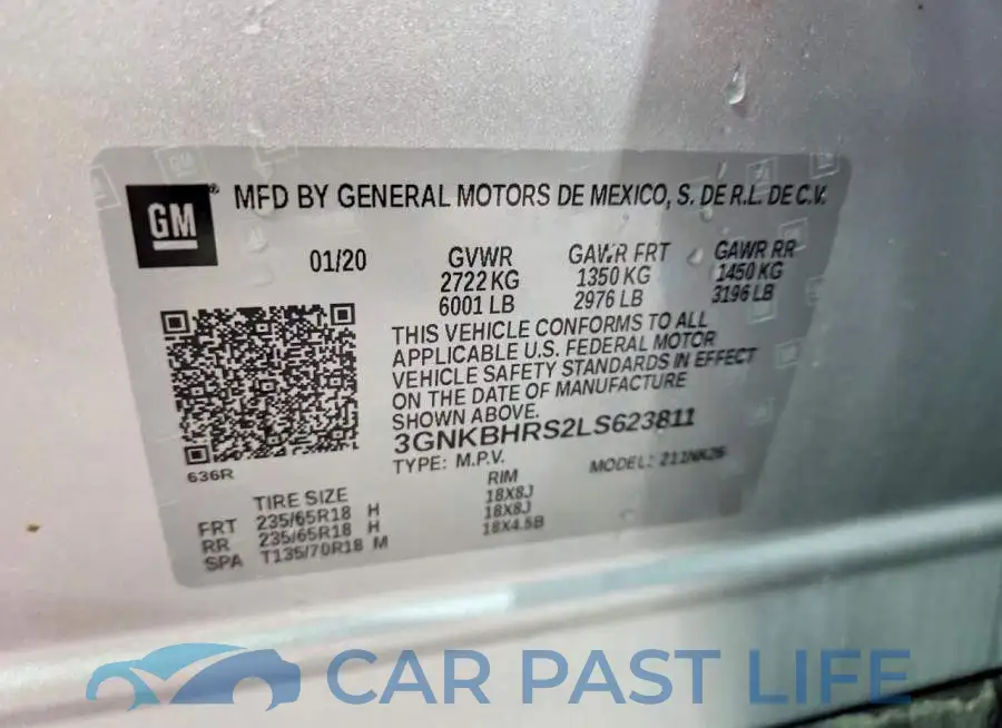 3GNKBHRS2LS623811# 13