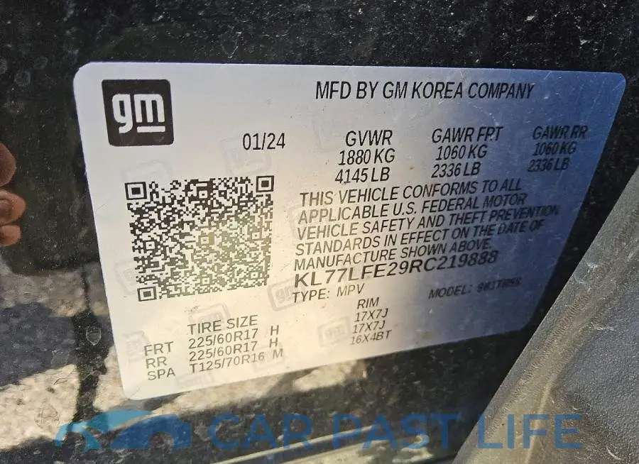 KL77LFE29RC219888# 14
