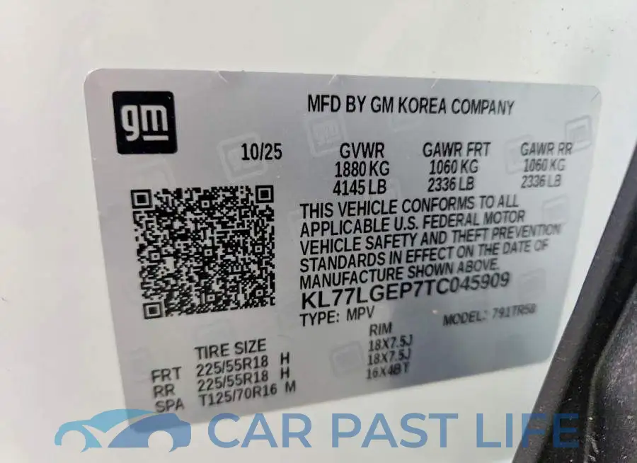 KL77LGEP7TC045909# 14