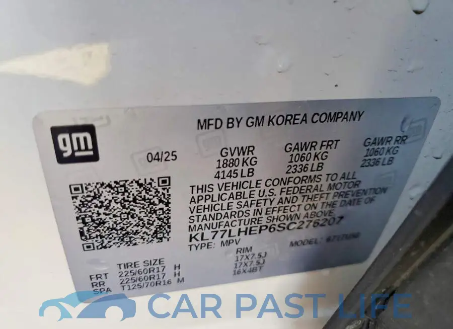 KL77LHEP6SC276207# 13