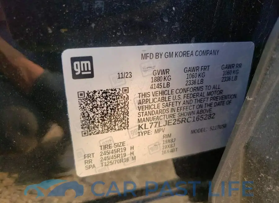 KL77LJE25RC165282# 14
