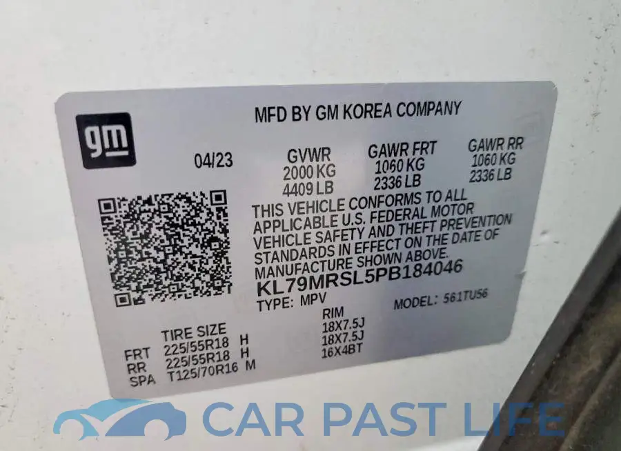 KL79MRSL5PB184046# 14