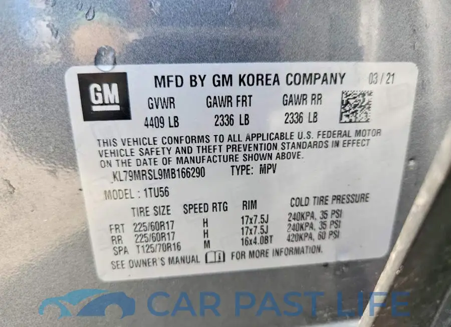 KL79MRSL9MB166290# 14