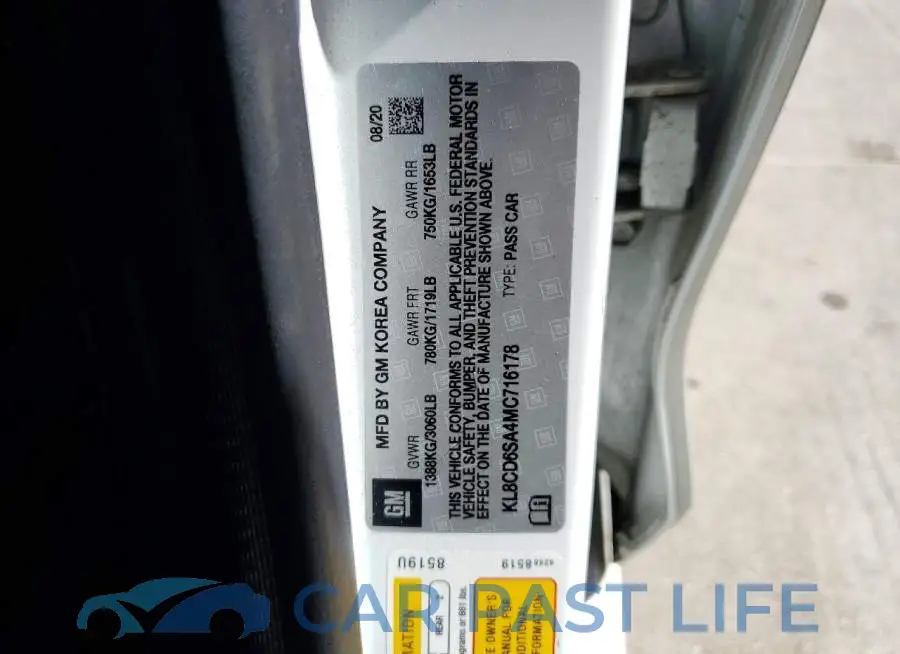 KL8CD6SA4MC716178# 13