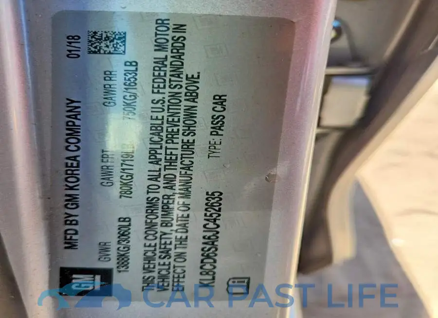 KL8CD6SA6JC452635# 13