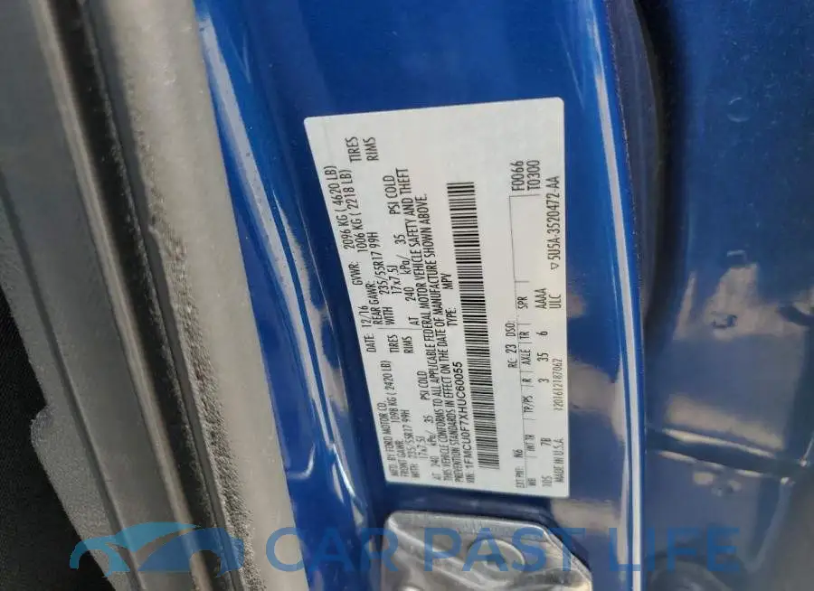 1FMCU0F7XHUC60055# 13