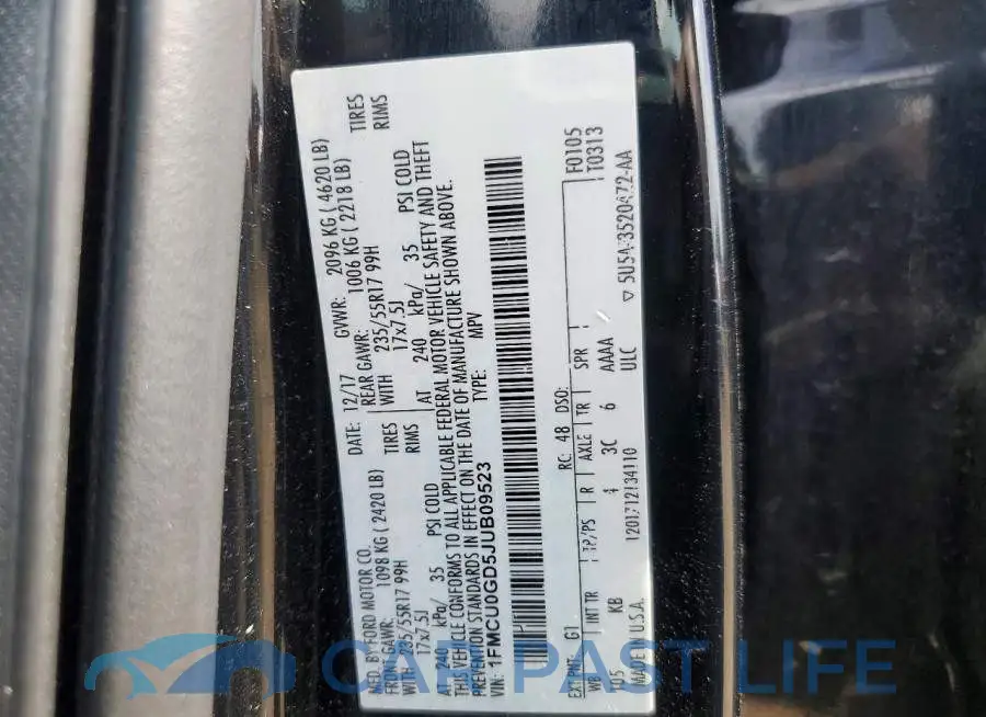 1FMCU0GD5JUB09523# 13