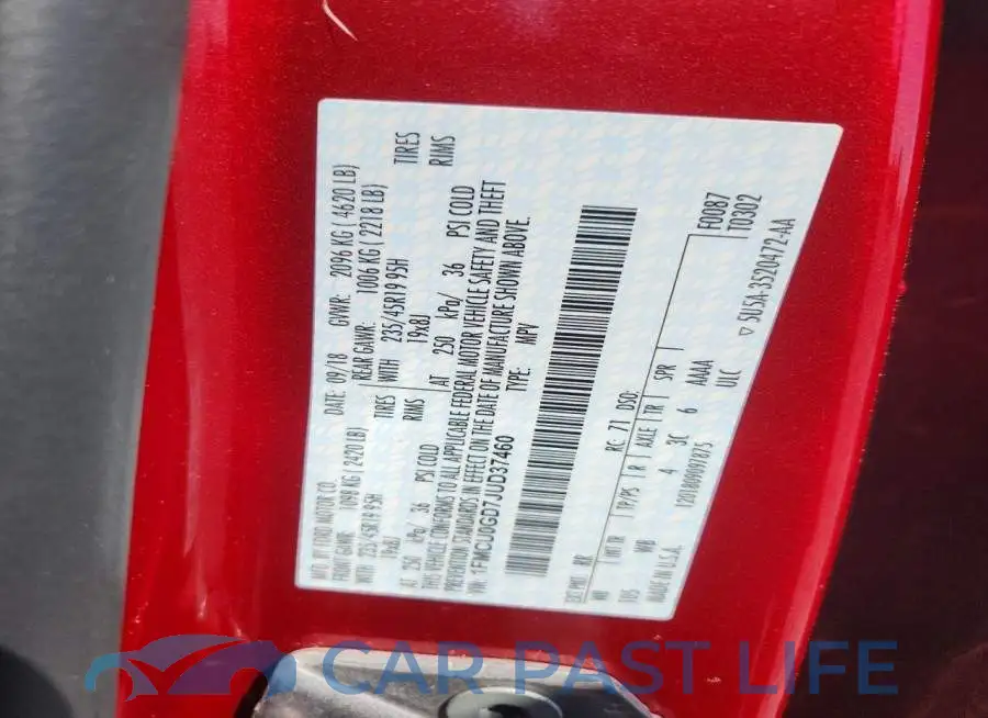 1FMCU0GD7JUD37460# 13