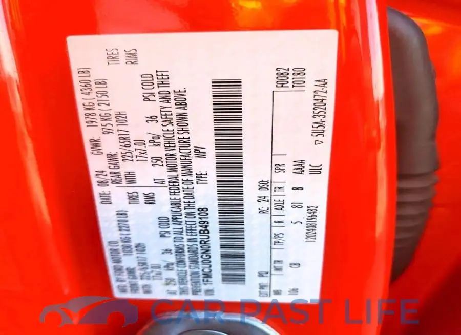 1FMCU0GN0RUB49108# 13