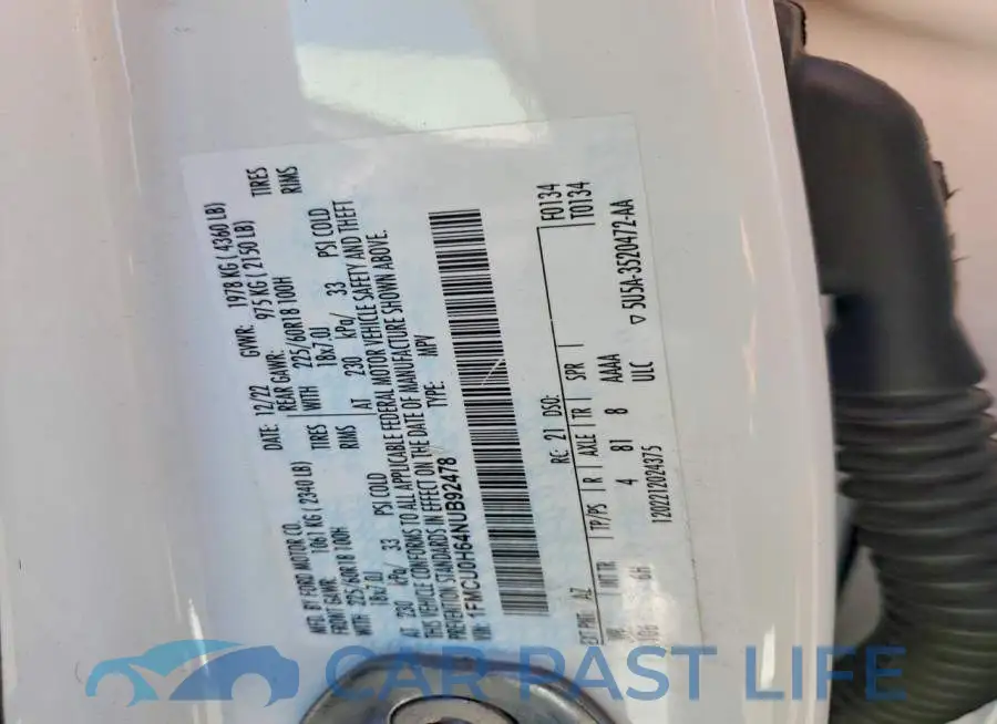 1FMCU0H64NUB92478# 13