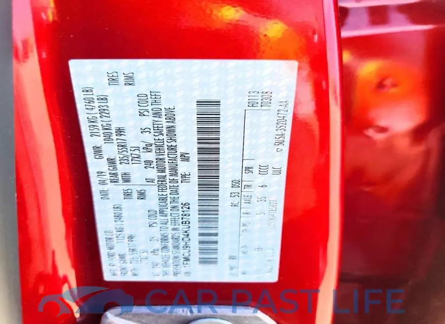 1FMCU9HD4KUB78126# 12