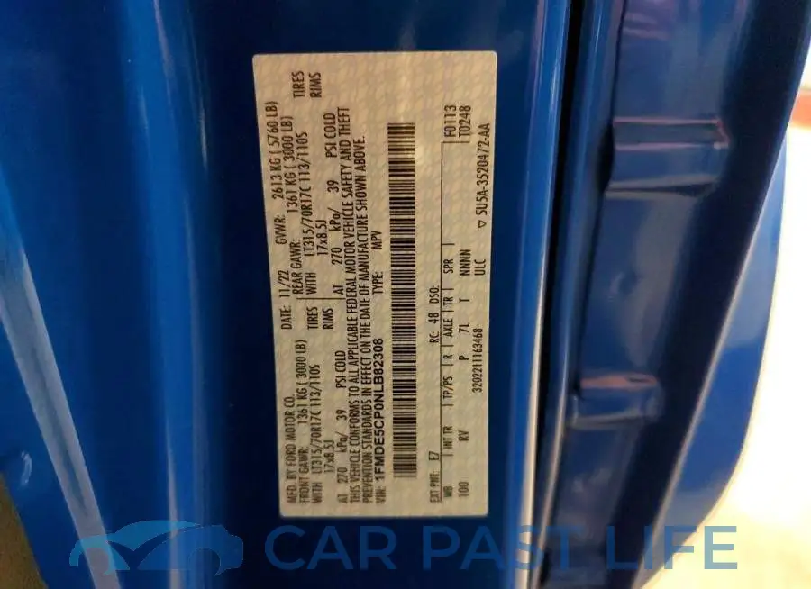 1FMDE5CP0NLB82308# 13