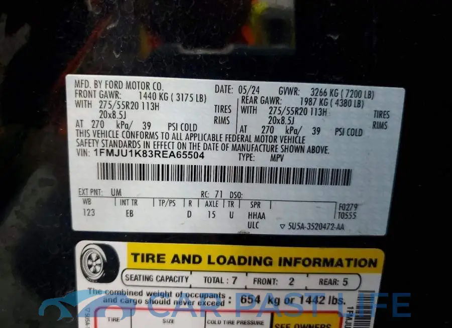 1FMJU1K83REA65504# 13