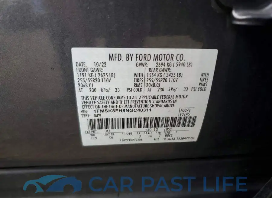1FMSK8FH8NGC40311# 14