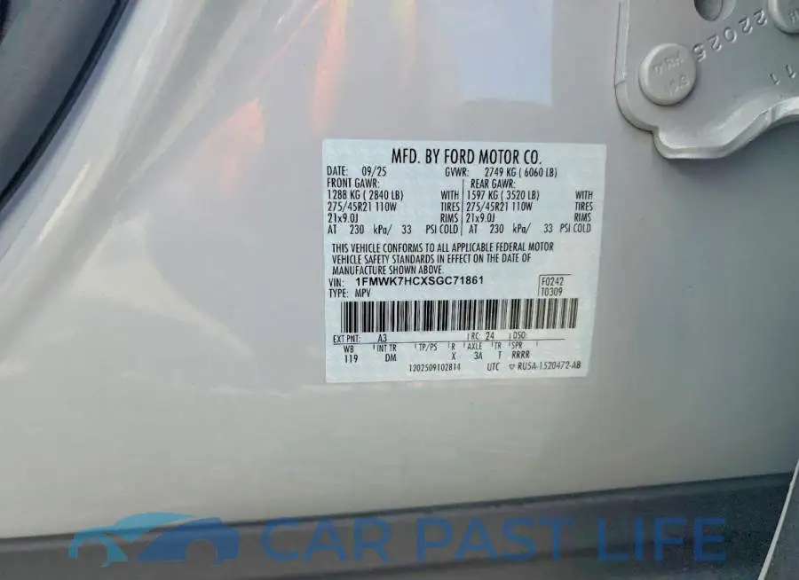 1FMWK7HCXSGC71861# 13