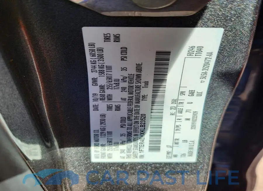 1FTER4EHXKLB23520# 12