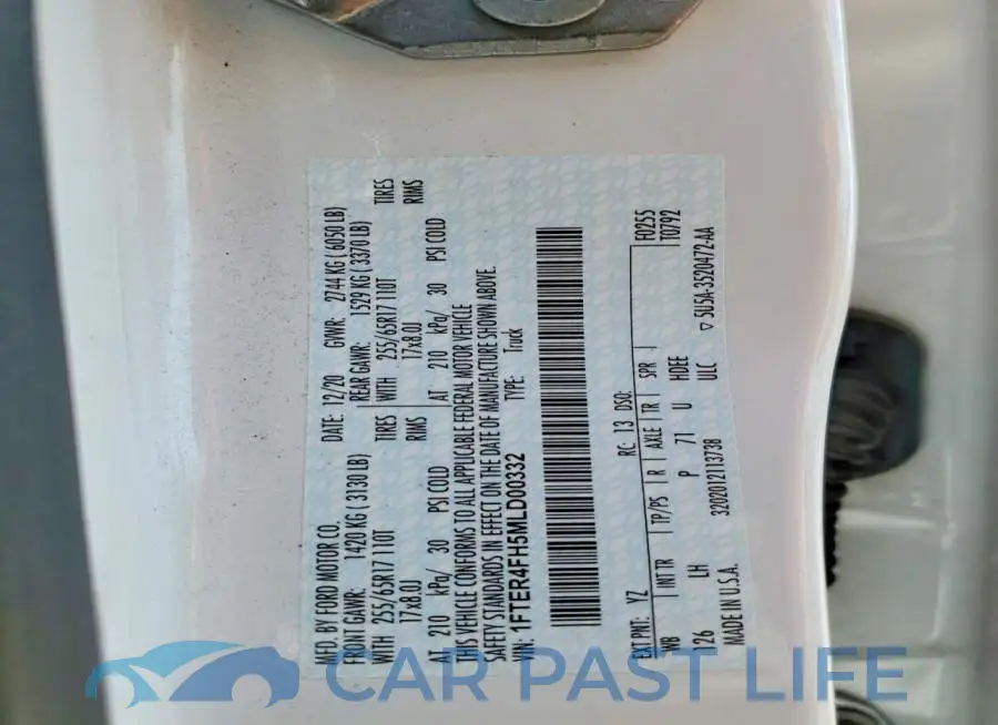 1FTER4FH5MLD00332# 12