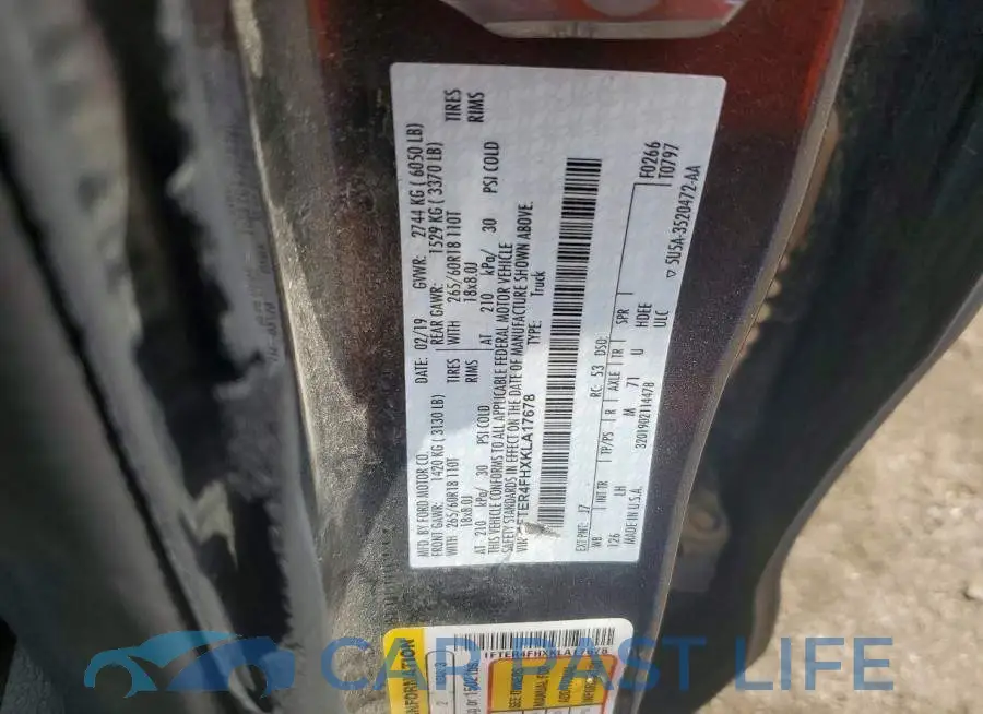 1FTER4FHXKLA17678# 12