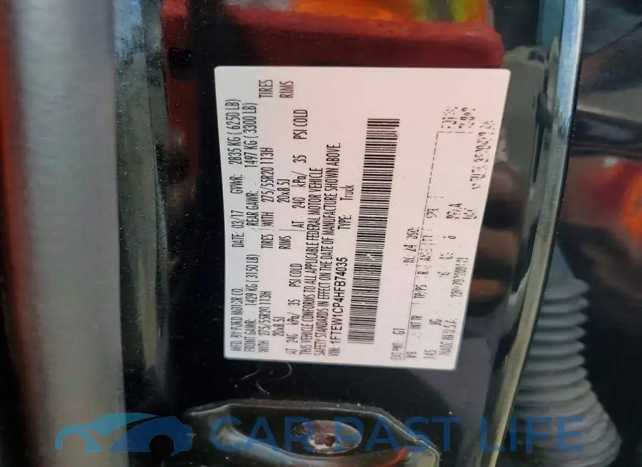 1FTEW1CP4HFB74035# 12
