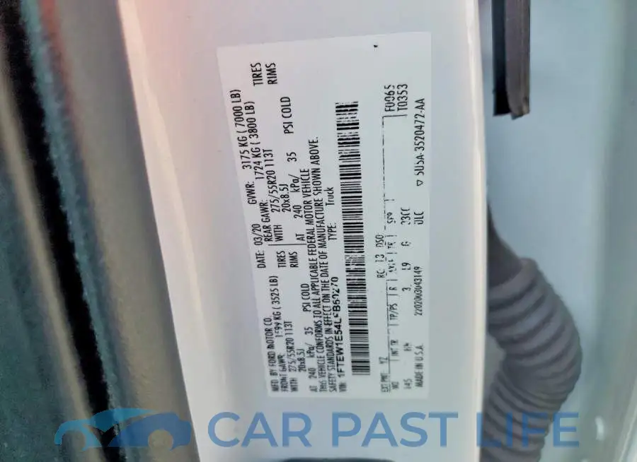 1FTEW1E54LFB60270# 12