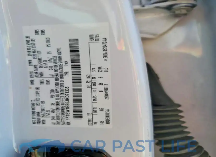 1FTEW1EB6JKD71335# 12