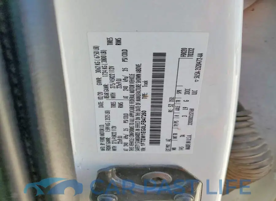 1FTEW1EG0LFB47260# 12
