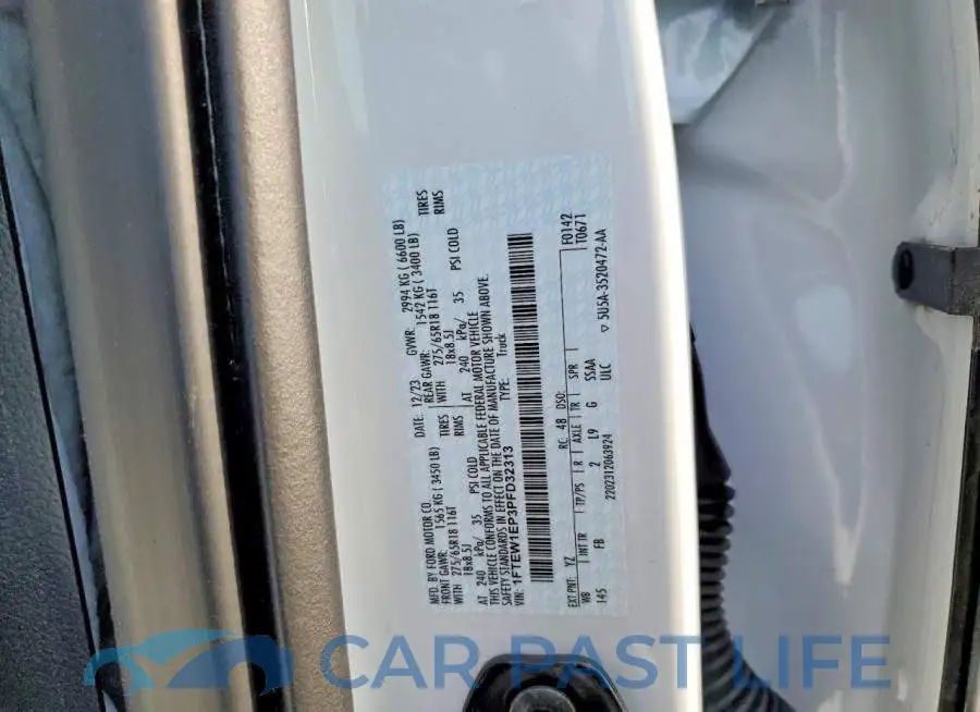 1FTEW1EP3PFD32313# 12