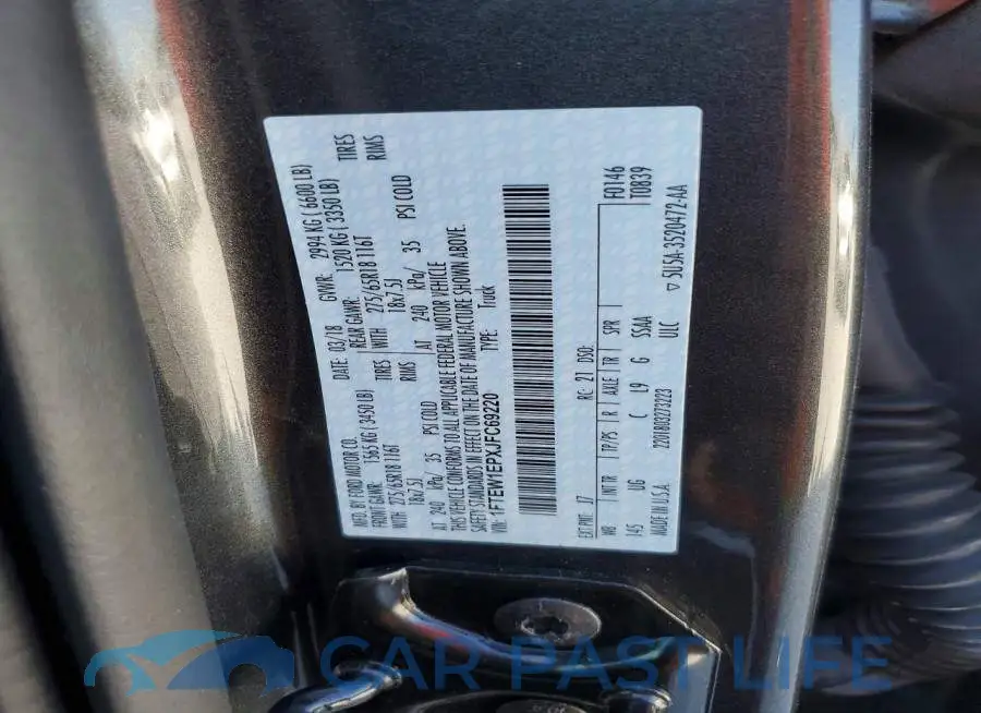 1FTEW1EPXJFC69220# 12