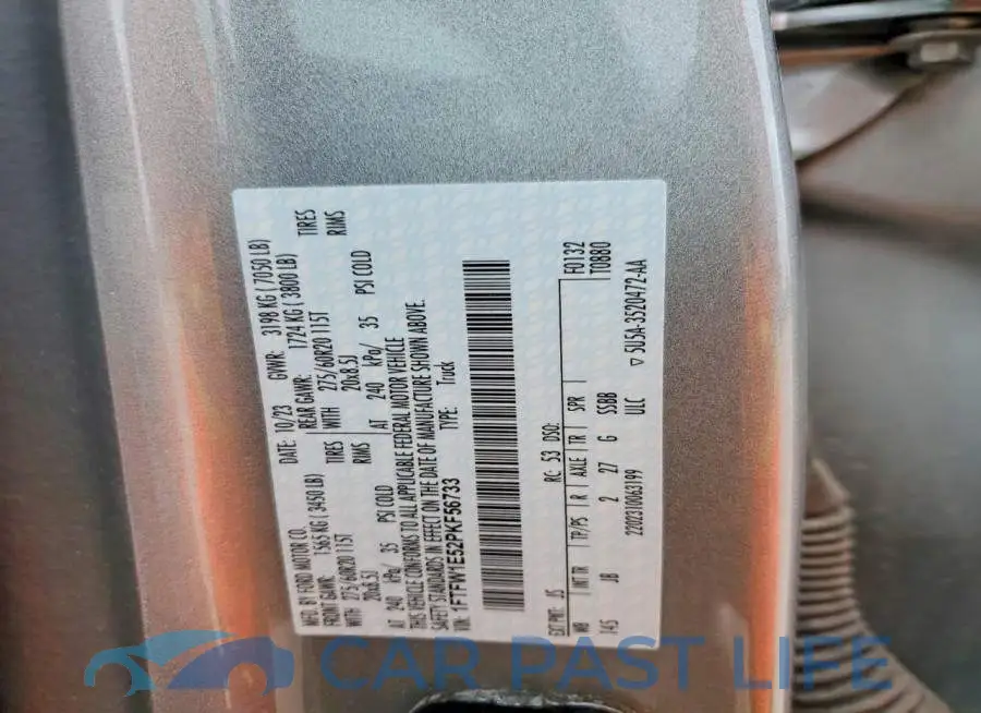1FTFW1E52PKF56733# 13