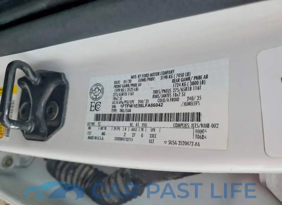 1FTFW1E59LFA86042# 12