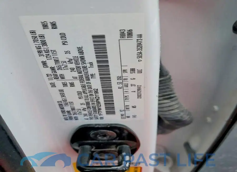 1FTFW1E59PKD11962# 13