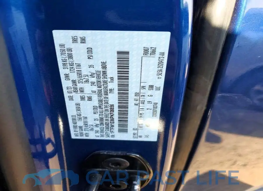 1FTFW1E86PKF08856# 12