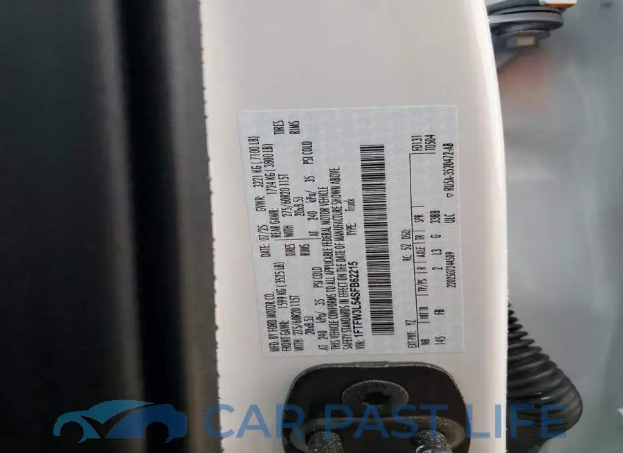 1FTFW3L54SFB62215# 12