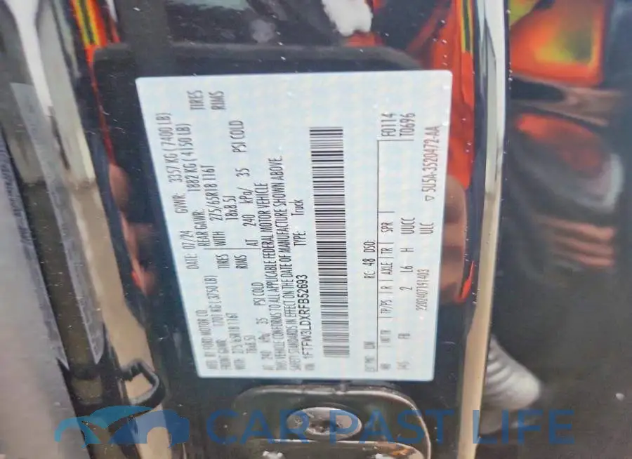 1FTFW3LDXRFB52693# 12