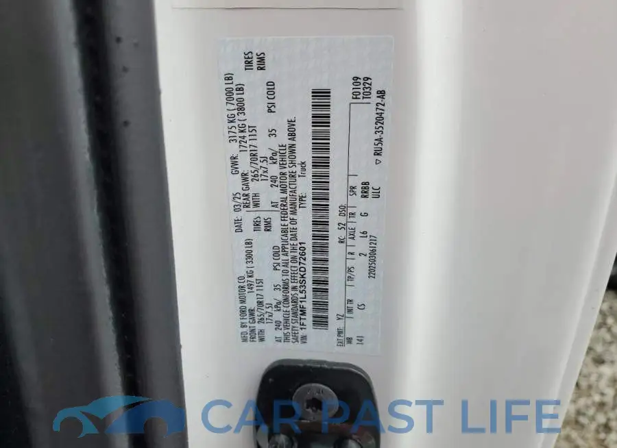 1FTMF1L53SKD72601# 12