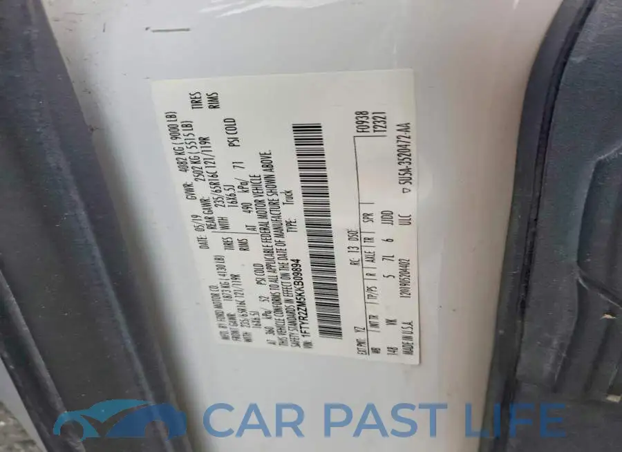 1FTYR2ZM5KKB09894# 13