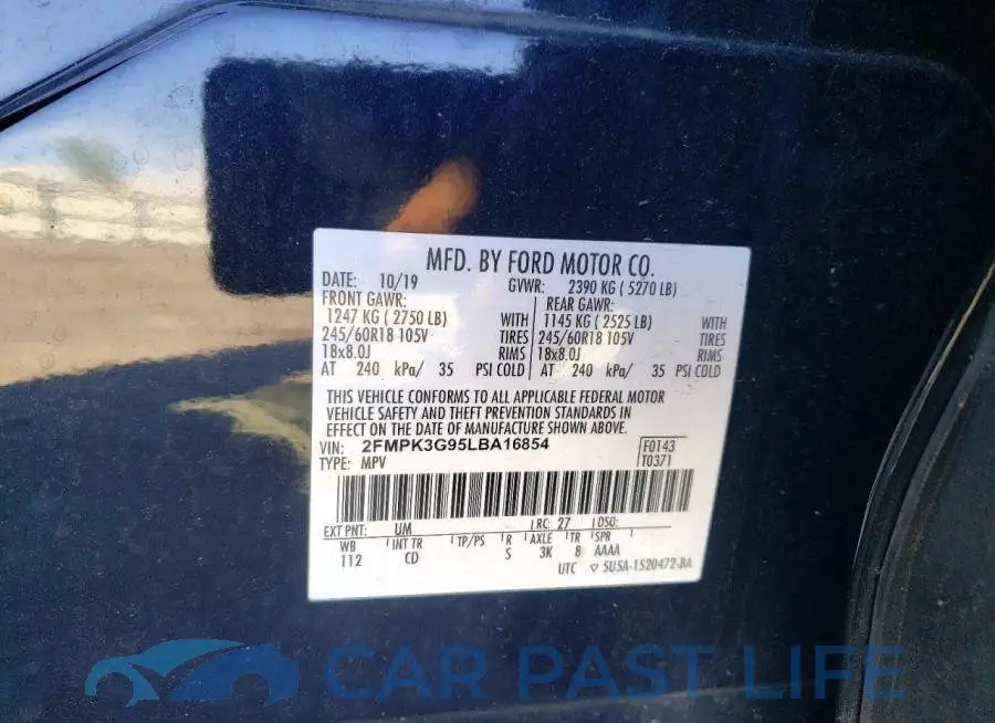 2FMPK3G95LBA16854# 13