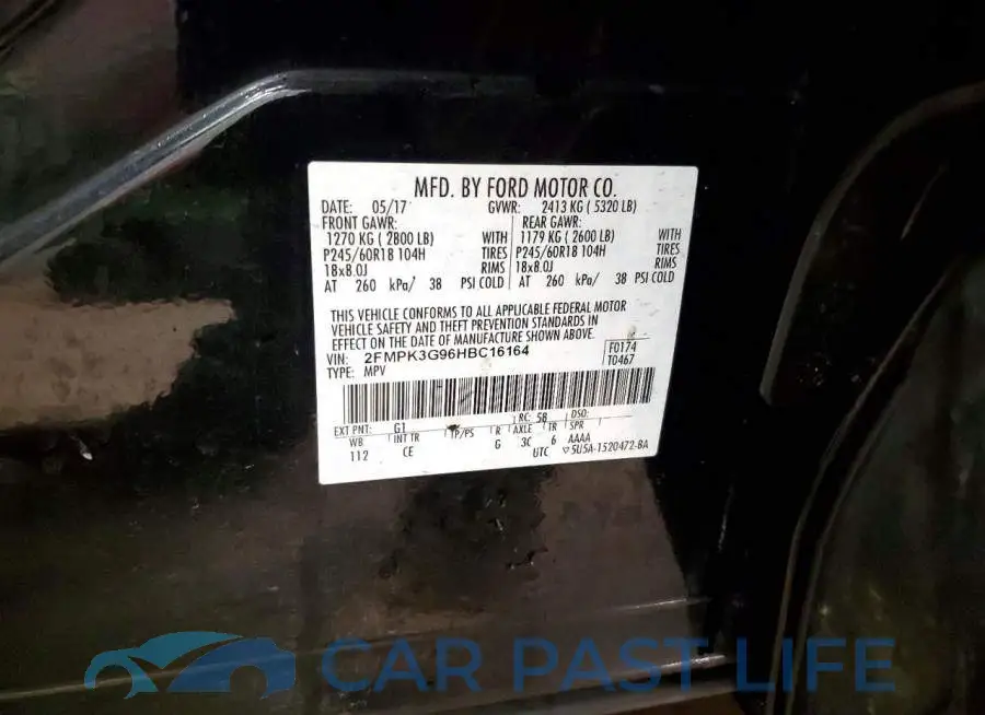 2FMPK3G96HBC16164# 14