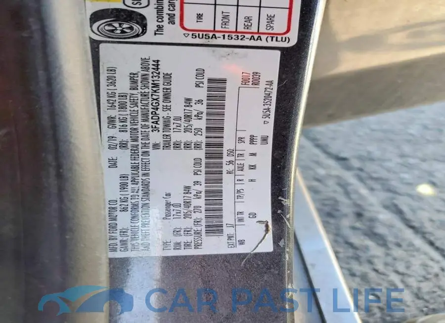 3FADP4GX7KM132444# 12