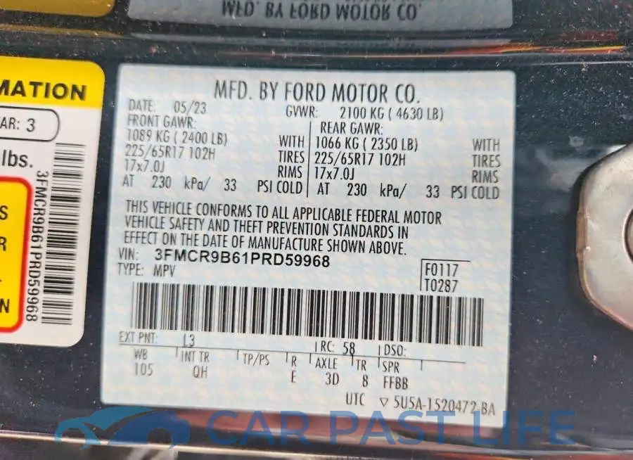 3FMCR9B61PRD59968# 12