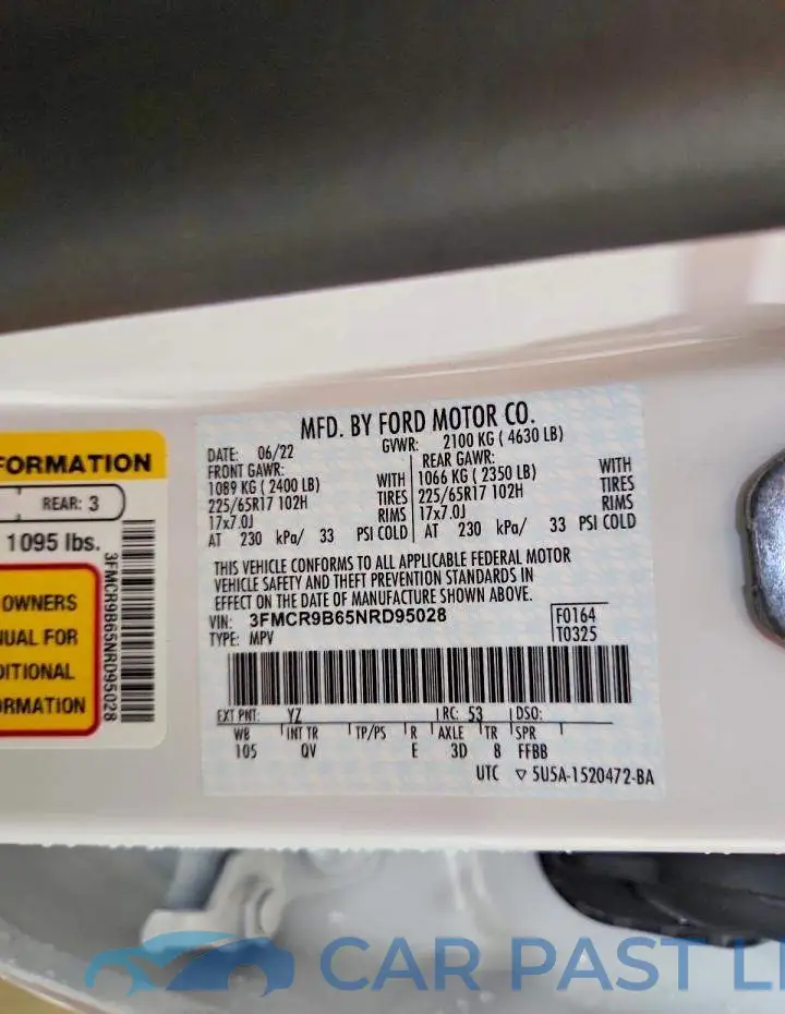 3FMCR9B65NRD95028# 12