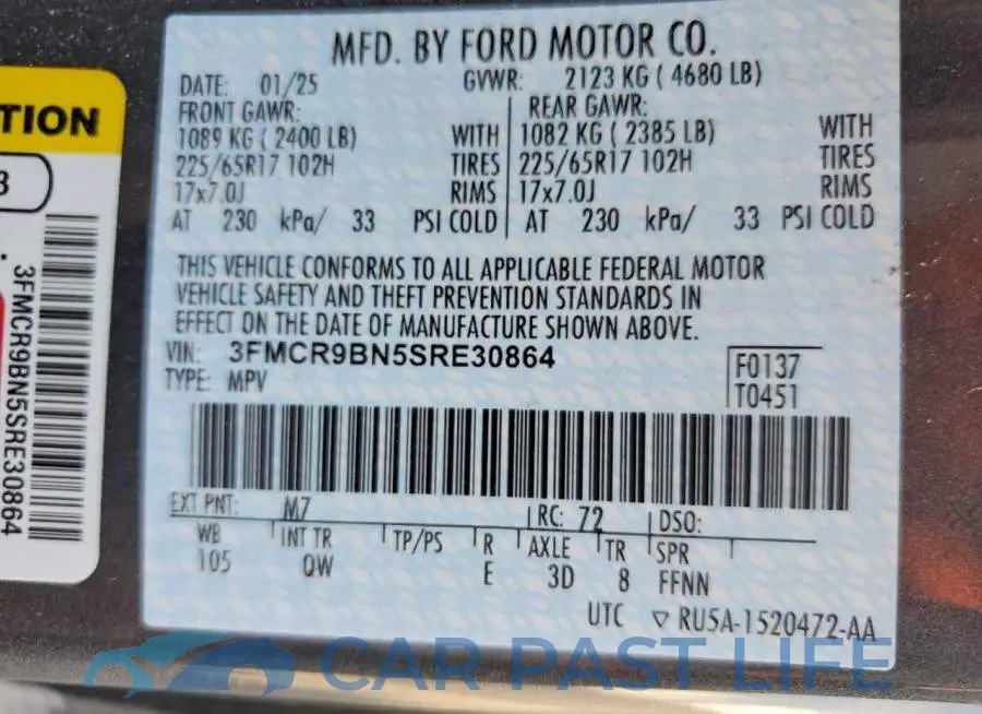 3FMCR9BN5SRE30864# 13