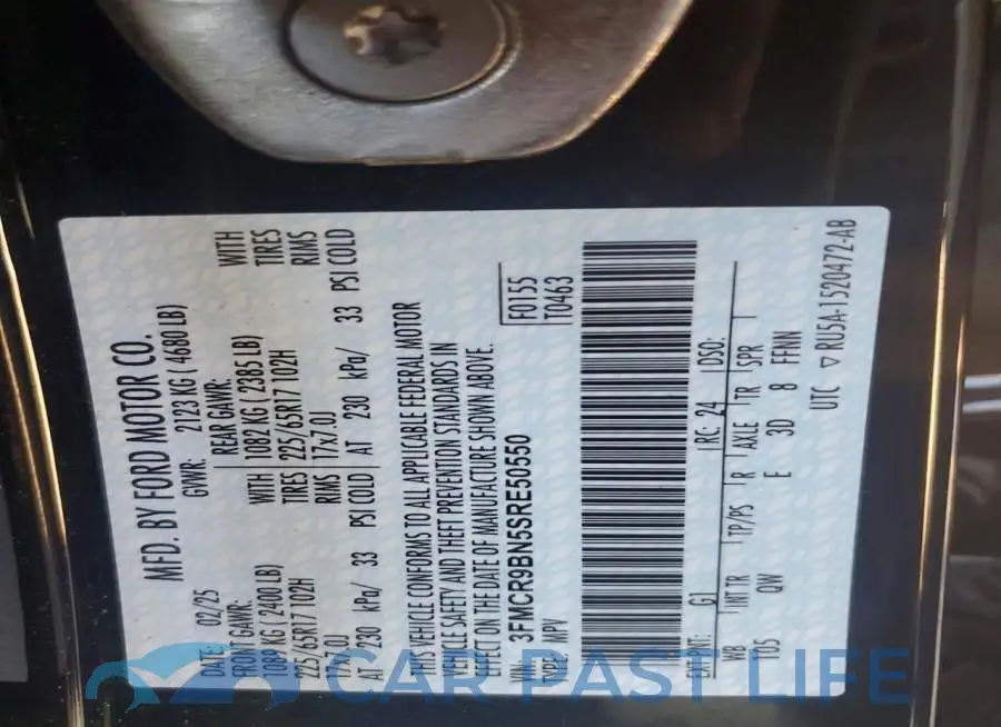 3FMCR9BN5SRE50550# 12