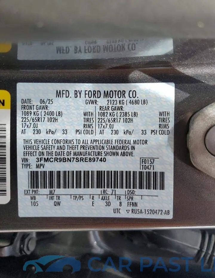 3FMCR9BN7SRE89740# 14