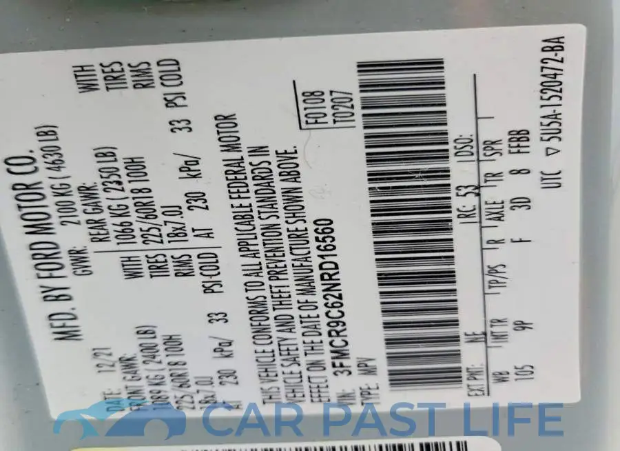 3FMCR9C62NRD16560# 13