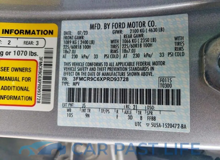 3FMCR9C6XPRD93728# 13